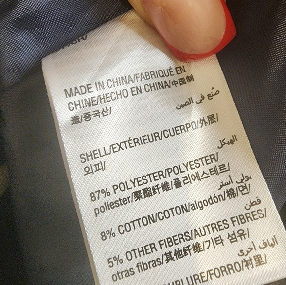 MAISON JULES Cream and Navy Floral A Line Mini Skirt size S - Picture 4 of 14